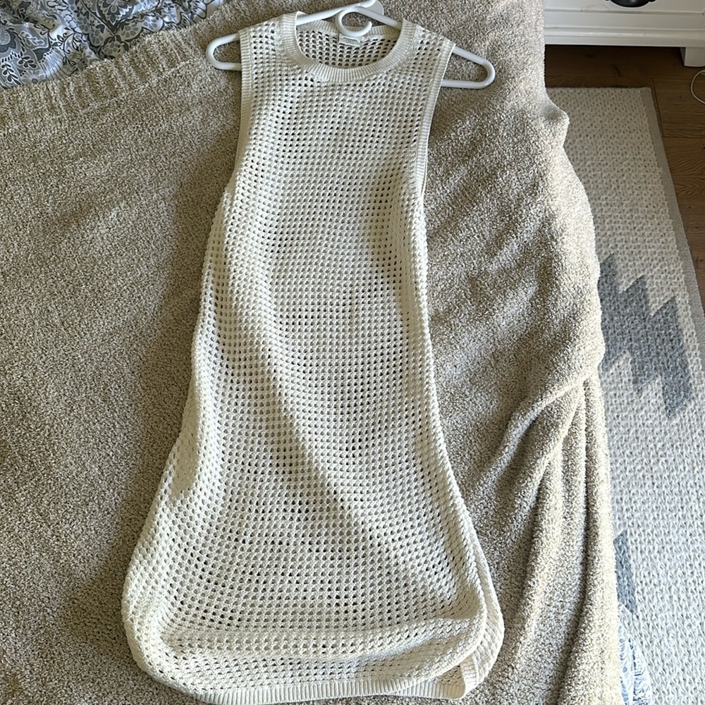 Abercrombie off white cover up xs